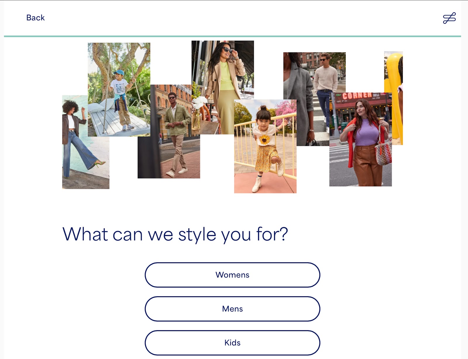 Stitch Fix homepage